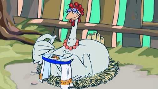 Kurczak, który nosił różne rzeczy