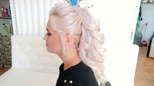Средний пучок из лёгкой текстуры | Свадебная прическа ? Romantic Prom & Wedding Hairstyles ?