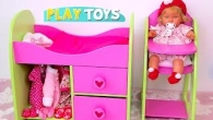 Setting up Baby Doll Nursery with Furniture Toys