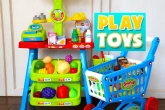 Playing Toy Supermarket & Grocery shopping store ! Play Toys