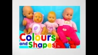 Learn Colors & Shapes with Baby doll toys