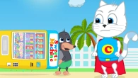 Cats Family in English - Superhero Caught A Thief Animation