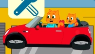 Cats Family en Français - Voiture Volante Animé 2020 en Français