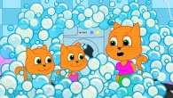 Cats Family en Français - Lavage Amusant Avec Des Bulles Dessin Animé 2020 en Français