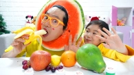 Boram makes fruit from magical coloring book