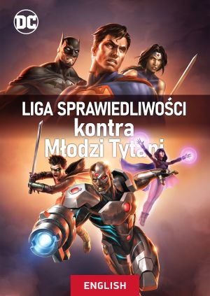Liga Sprawiedliwości kontra Młodzi Tytani — plakat
