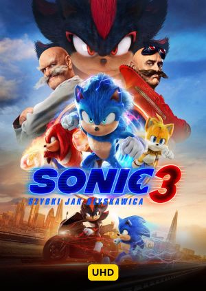 Sonic 3: Szybki jak błyskawica UHD — plakat