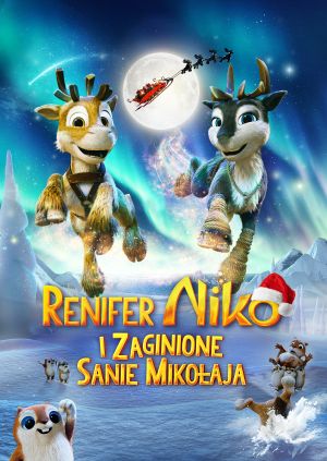 Renifer Niko i zaginione sanie Mikołaja — plakat