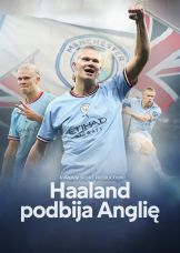 Haaland podbija Anglię — plakat